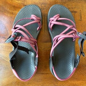 Chaco Women’s Strappy Sandals - Burgundy and Black